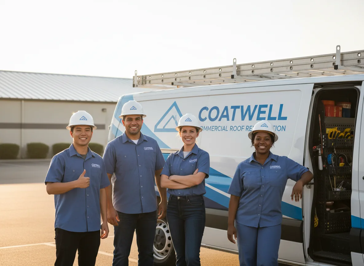 Commercial roof coating company in Hudson, IA